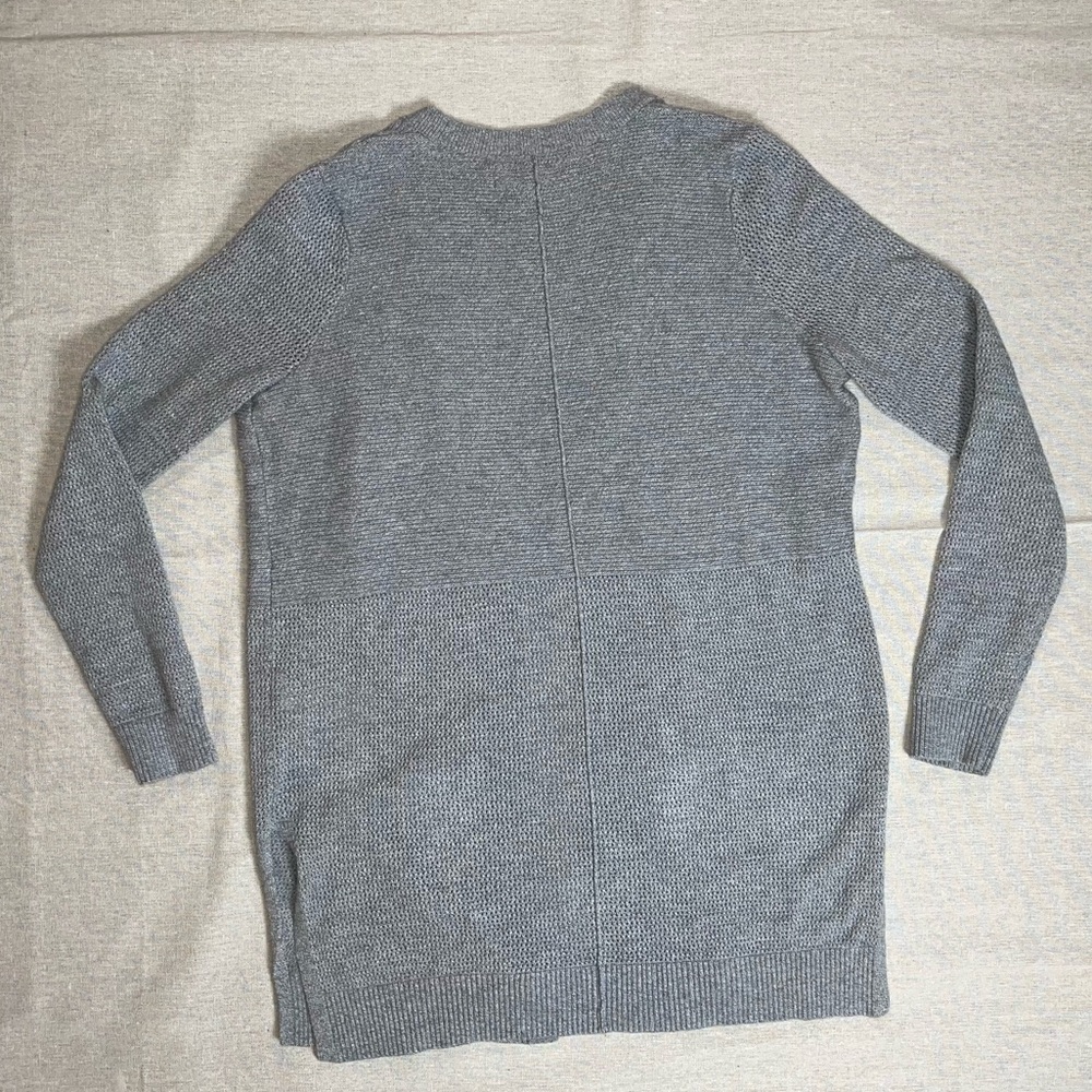 Abercrombie & Fitch | Gray Open Front Longline Cardigan | Medium - Picture 2 of 11